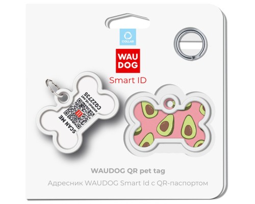 Адресник для тварин WAUDOG Smart ID з QR паспортом 