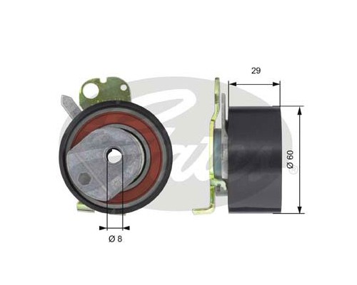 Ролик натягувача ременя Gates T43050