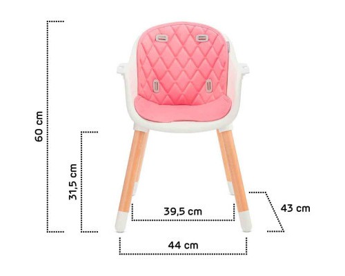Стілець для годування Kinderkraft Sienna Pink (5902533915132)