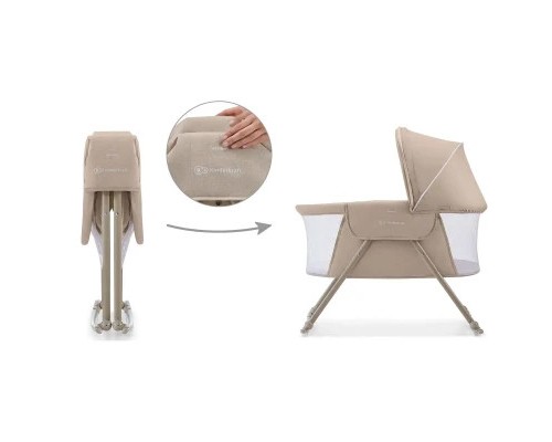 Ліжечко Kinderkraft гойдалка Lovi Beige 3 в 1 (5902533913527)