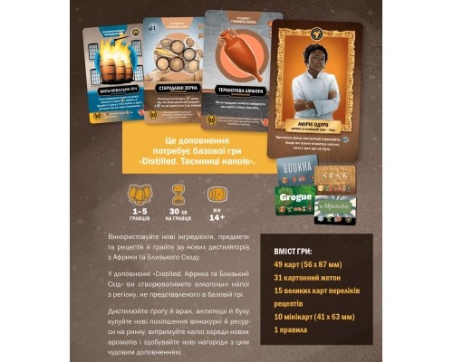 Настільна гра Geekach Games Distilled. Африка та Близький Схід (Distilled: Africa & Middle East) (GKCH066AM) Настільна гра Geekach Games Distilled. Африка та Близький Схід (Distilled: Africa & Middle East) (GKCH066AM)