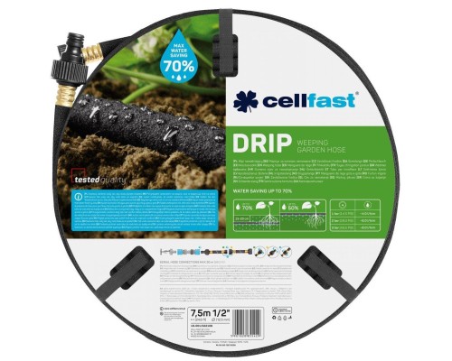 Шланг для поливу Cellfast DRIP для крапельного поливу, 1/2