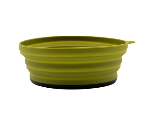 Миска туристична Tramp силіконова з пластиковим дном 550 мл Olive (UTRC-123-olive)