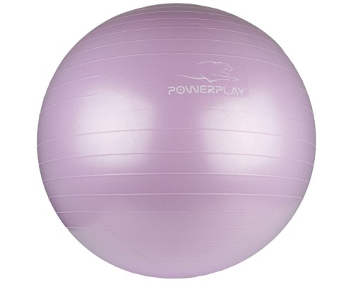 М'яч для фітнесу PowerPlay 4001 65см Ліловий + помпа (PP_4001_65_Lilac)