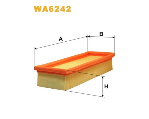 Повітряний фільтр для автомобіля Wixfiltron WA6242