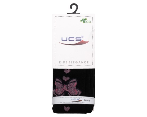 Колготки дитячі UCS Socks з бантом (M0C0301-2192-146G-black)