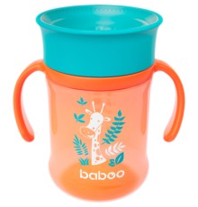 Поїльник-непроливайка Baboo 360°, 300 мл, 6+ міс (Safari / помаранчева) (8-134)