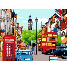 Картина по номерам Rosa Start London Street 35 х 45 см (4823098531494)