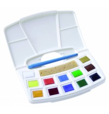 Акварельні фарби Royal Talens Art Creation Pocket box Muted Colours 12 кольорів в кюветах пензлик і спонж (8712079408794)