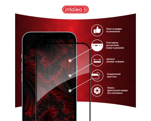 Скло захисне Intaleo Full Glue ESD Apple iPhone 14 (1283126542114)