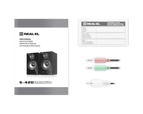 Акустична система REAL-EL S-420 Black (EL121200011) 