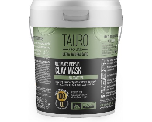 Маска для тварин Tauro Pro Line Ultra Natural Care глиняна 450 г (TPL47575) Маска для тварин Tauro Pro Line Ultra Natural Care глиняна 450 г (TPL47575)