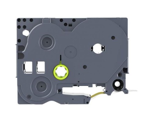 Стрічка для принтера етикеток UKRMARK B-T324P, ламінована, 9мм х 8м, gold on black аналог TZe324 (900554)