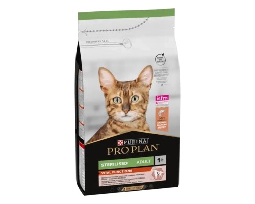 Сухий корм для кішок Purina Pro Plan Sterilised Adult 1+ з лососем 1.5 кг (7613036517362) Сухий корм для кішок Purina Pro Plan Sterilised Adult 1+ з лососем 1.5 кг (7613036517362)
