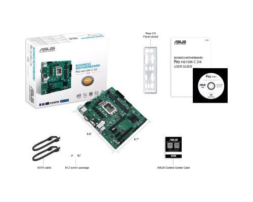 Материнська плата ASUS Pro H610M-C D4-CSM