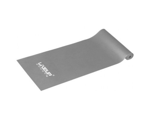 Еспандер LiveUp Aerobic Band X-Heavy стрічка сірий 120х15см (16кг) LS3204-XH (6951376105445)