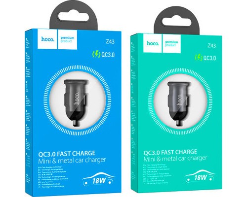 Зарядний пристрій HOCO Z43 USB Black (6931474761187)