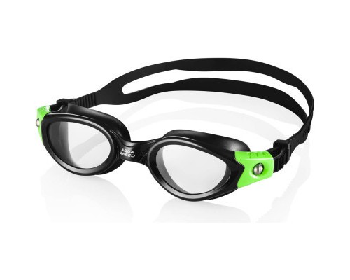 Окуляри для плавання Aqua Speed Pacific 015-38 6647 чорний, зелений OSFM (5908217666475)