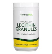 Амінокислота Natures Plus Соєвий Лецитин у Гранулах, Natural Soy Lecithin Granules, 340 гр (NAP-04210)