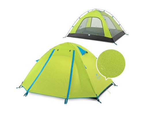 Намет Naturehike двомісний P-Series NH18Z022-P 210T/65D салатовий (6975641887782)