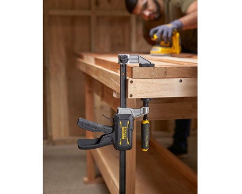 Струбцина Stanley FatMax гібридна, 450мм, тиск мін/макс 136/374 кг (FMHT83007-0)