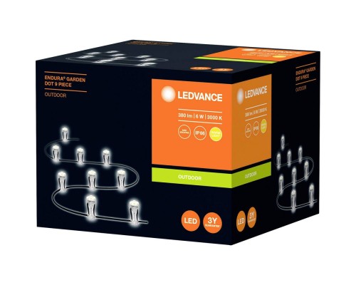 Світильник LEDVANCE ENDURA GARDEN DOT 9P 6W TP (4058075478411)