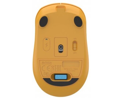 Мишка A4Tech FG15CS Air2 Wireless Yellow (4711421001236)