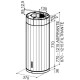 Витяжка кухонна Faber Corinthia Isola Ev8+ Wh Matt/Ts A37 (110.0456.219)