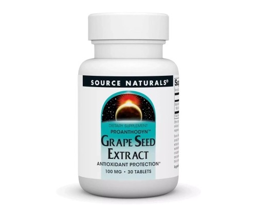 Вітамінно-мінеральний комплекс Source Naturals Екстракт виноградних кісточок, 100 мг, Grape Seed Extract, Proanthodyn (SN0990)