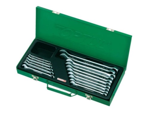 Ключ Toptul ріжково-накидний 16 шт. 6-24мм (кейс) (GAAD1602)