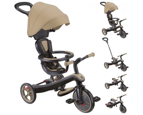 Дитячий велосипед Globber Explorer Trike 4 в 1, пісочний (634-231)