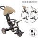 Дитячий велосипед Globber Explorer Trike 4 в 1, пісочний (634-231)