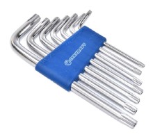 Ключ Стандарт TORX Г-подібний з отвором 7шт. (TKS0701)