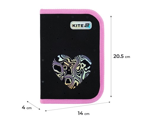 Пенал Kite 622 Love is, 1 відділення, 2 відвороти (K25-622-3)