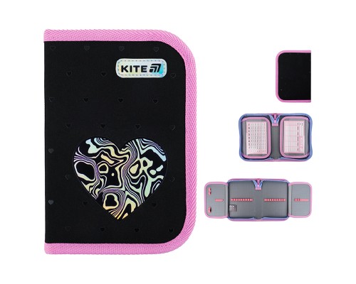 Пенал Kite 622 Love is, 1 відділення, 2 відвороти (K25-622-3)