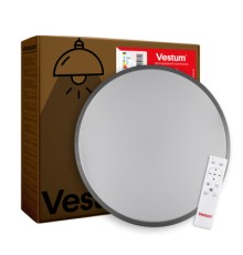 Світильник Vestum RING матовий 30W 395*60мм 4000К срібний (VS-90070)