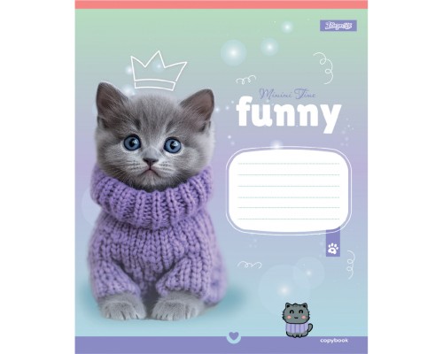 Зошит 1 вересня Funny Pets А5 12 аркушів клітинка (768208)