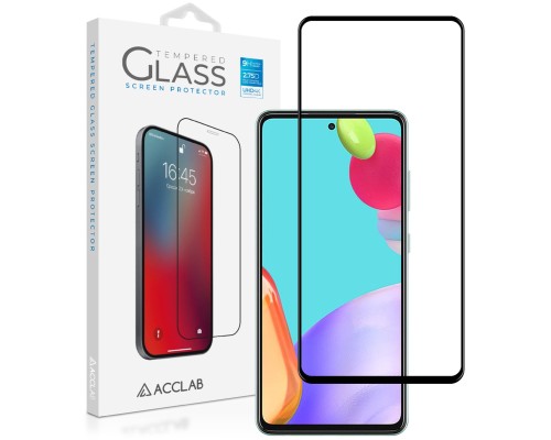 Скло захисне ACCLAB Full Glue Samsung A52 Black (1283126510540)