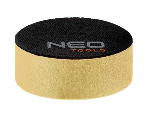 Круг зачистний Neo Tools полірувальний, губка м’яка, на липучці, 80x25мм (08-974)