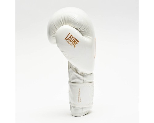 Боксерські рукавички Leone GN059W White/Gold 12 унцій (GN059W_White_12oz)