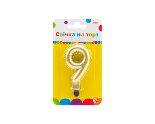 Свічка Maxi золотиста двостороння 