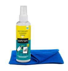Спрей для очищення Patron Whiteboard Cleaner 250мл F3-007 + microfibre 30х30cm (CS-PN-BUNDL-18)