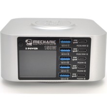 Зарядний пристрій MECHANIC 5xUSB-C PD + 5xUSB QC3.0 + Wireless Charging 15W LED indication 200W black (X-Power Plus-200W)