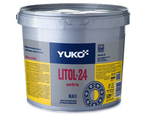 Мастило автомобільне Yuko Літол-24 (2,7кг/відро 3,4л) (4823110408070)