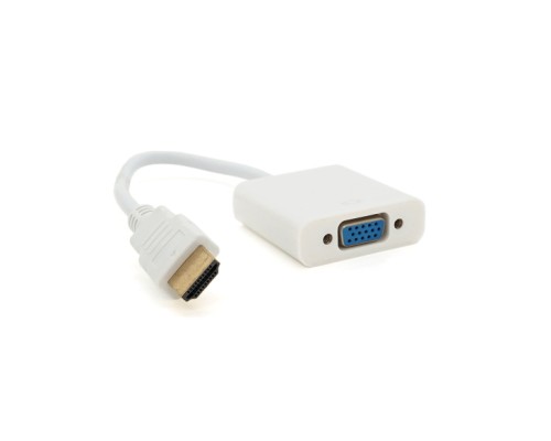Перехідник HDMI M to VGA F 0.1m 4K/2K white Voltronic (YT-C-HDMI(M)/VGA(F)-W)
