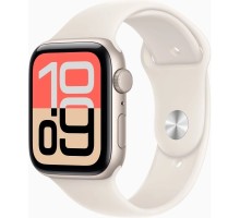 Смарт-годинник Apple Watch SE 3 GPS 44mm Starlight Aluminium Case with Starlight Sport Band - M/L (MEHJ4RK/A)
