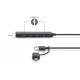 Концентратор Digitus USB-C + USB-A to 4xUSB-A 0.2m black (DA-70235)