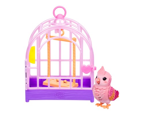 Інтерактивна іграшка Little Live Pets Папужка какаду Розі в клітці (26692)