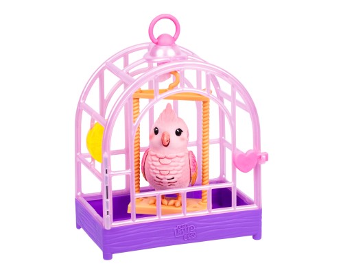 Інтерактивна іграшка Little Live Pets Папужка какаду Розі в клітці (26692)