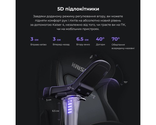 Крісло ігрове Anda Seat Kaiser 4 PVC Size L Black (AD12YDDC-L-20-B-PV/C)